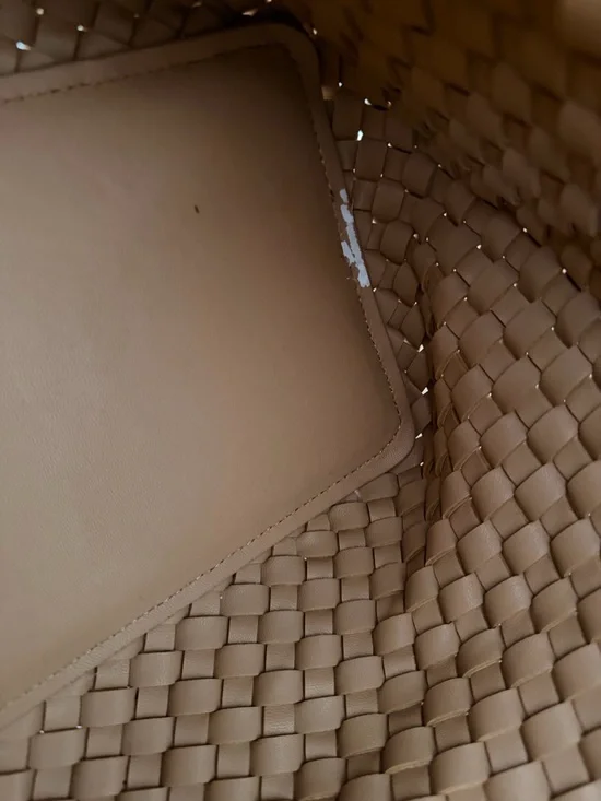 Anne Klein Woven Tote Bag in Tan - Picture 5 of 8